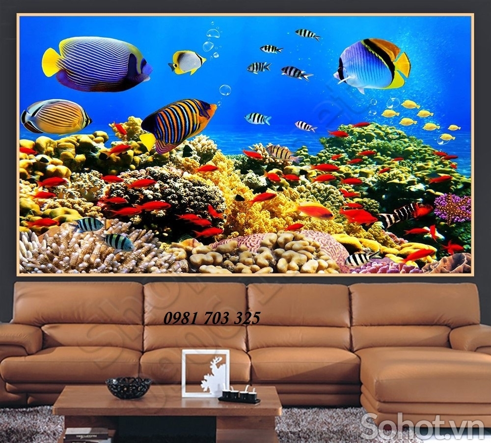 Tranh gạch 3D cá heo- gạch tranh trang trí