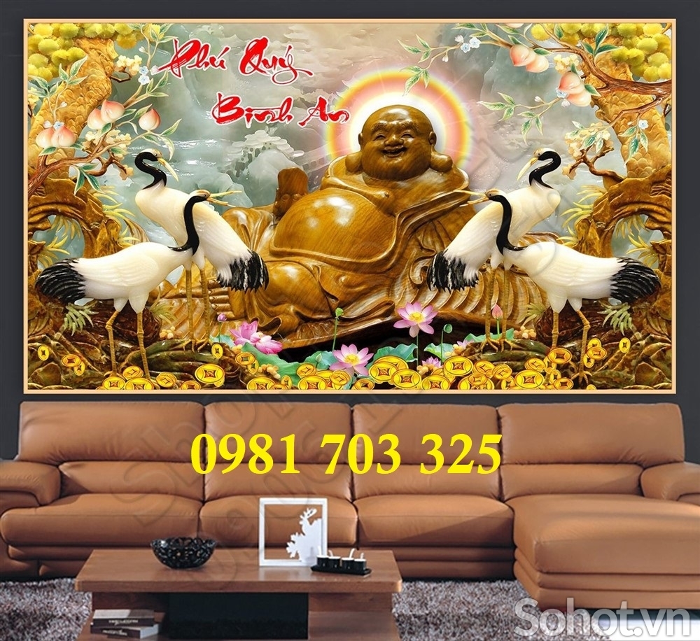 Tranh Phật di lặc, tranh gạch men