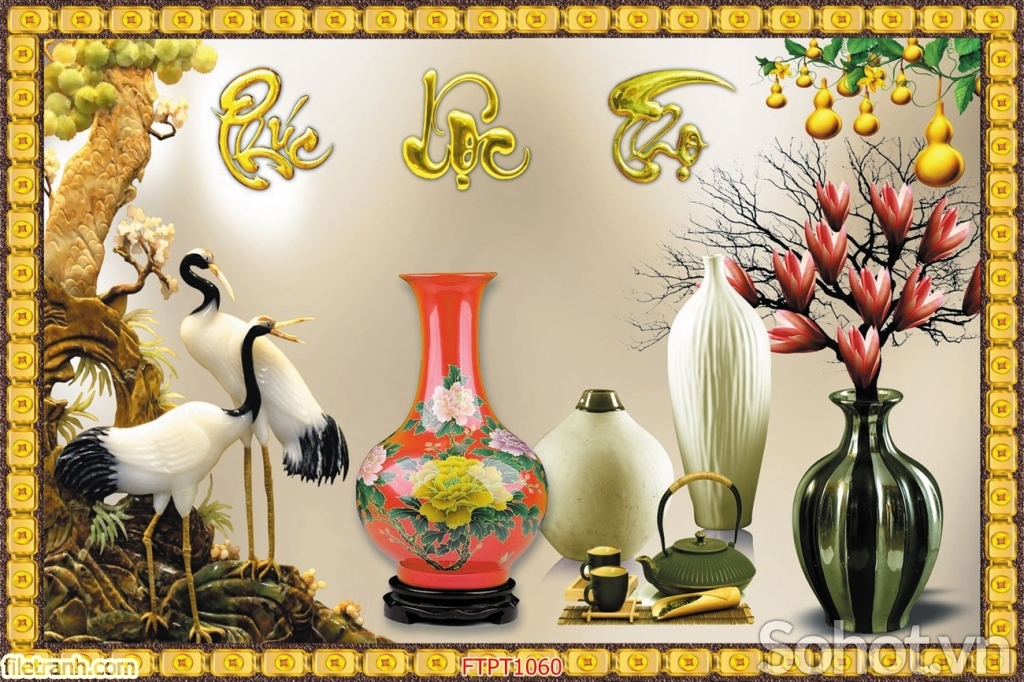 tranh gạch 3d ốp phòng thờ - 543SM
