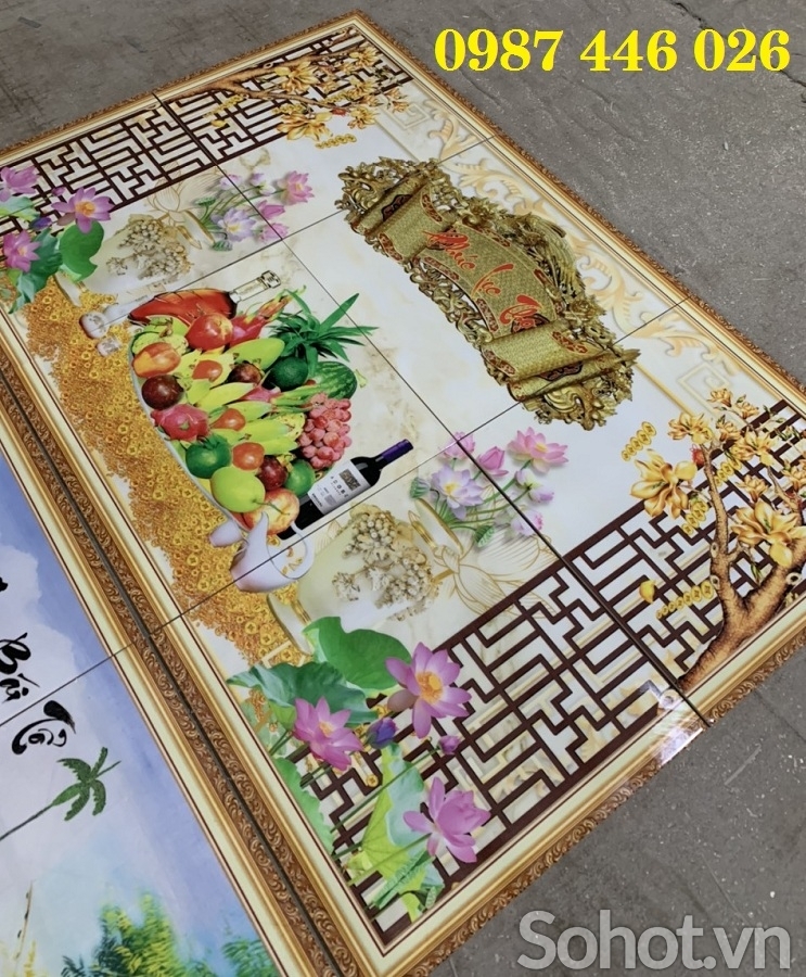 Tranh gach men phòng thờ HP9722