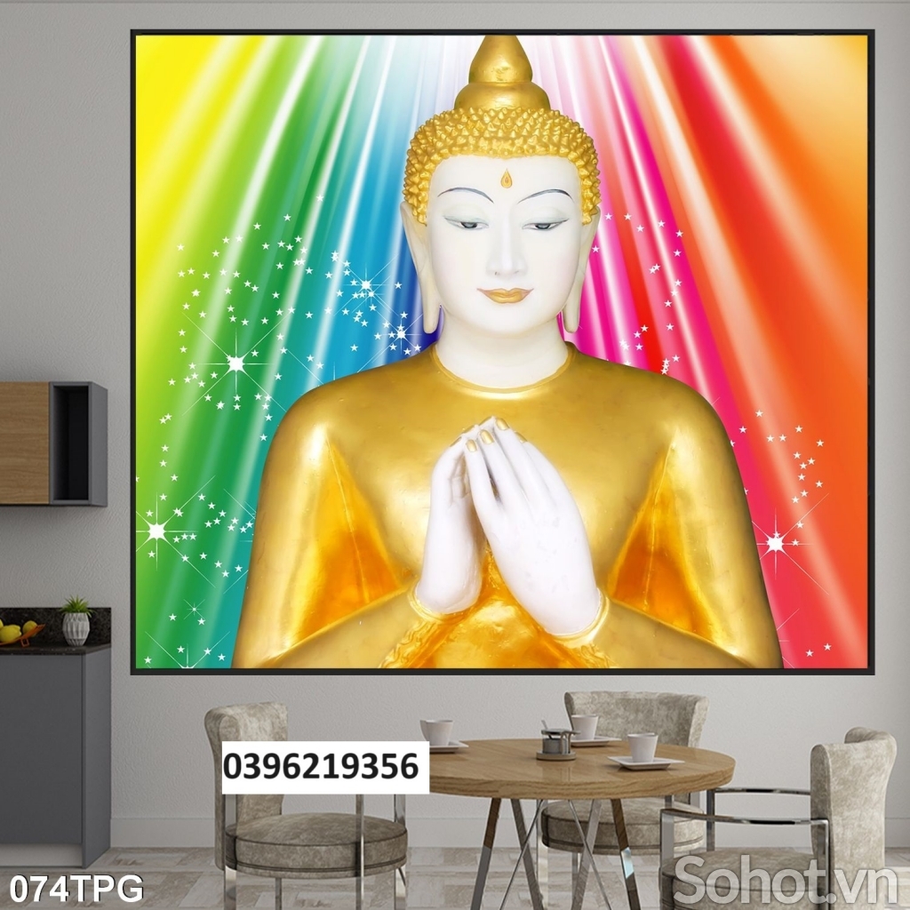 Tranh gạch Phật giáo trang trí