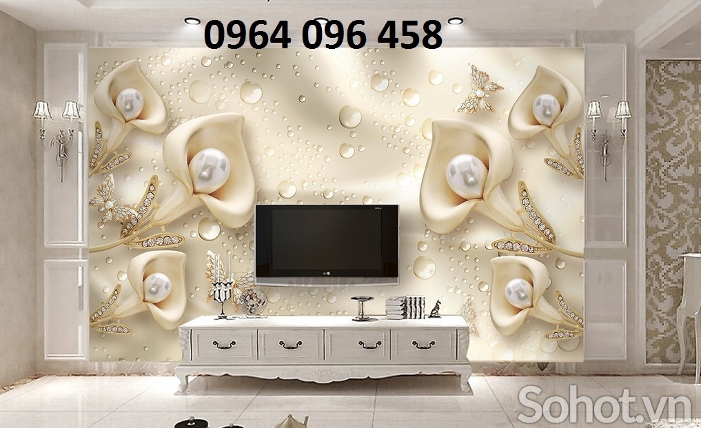 Tranh gạch 3d trang trí phòng khách - X44