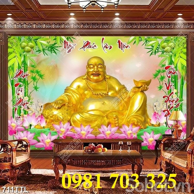 Gạch tranh 3d đẹp kim tiền trang trí