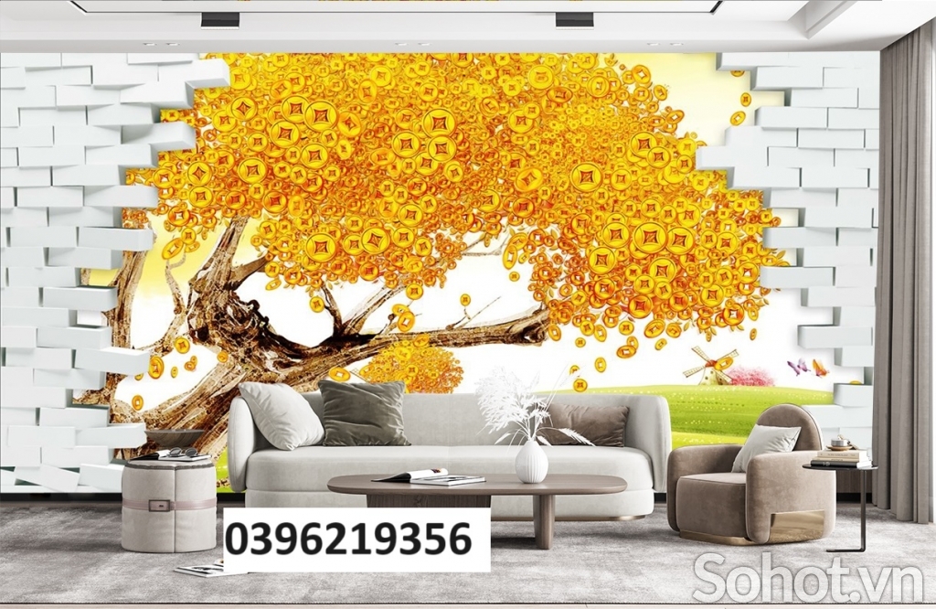 Tranh gạch tài lộc 3D