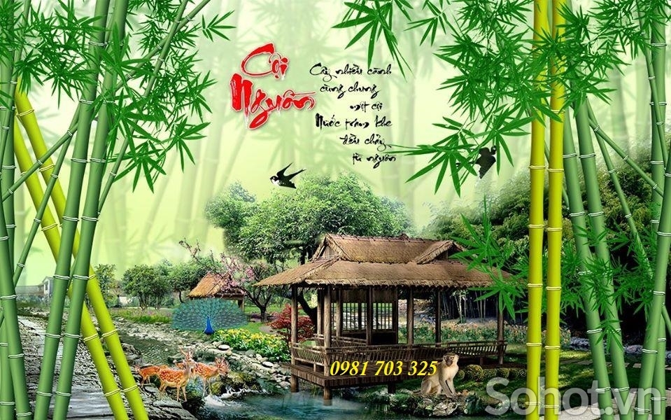 Tranh gạch 3D phòng khách