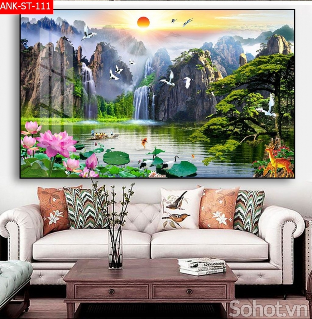 Gạch tranh 3d phong cảnh - DXN63