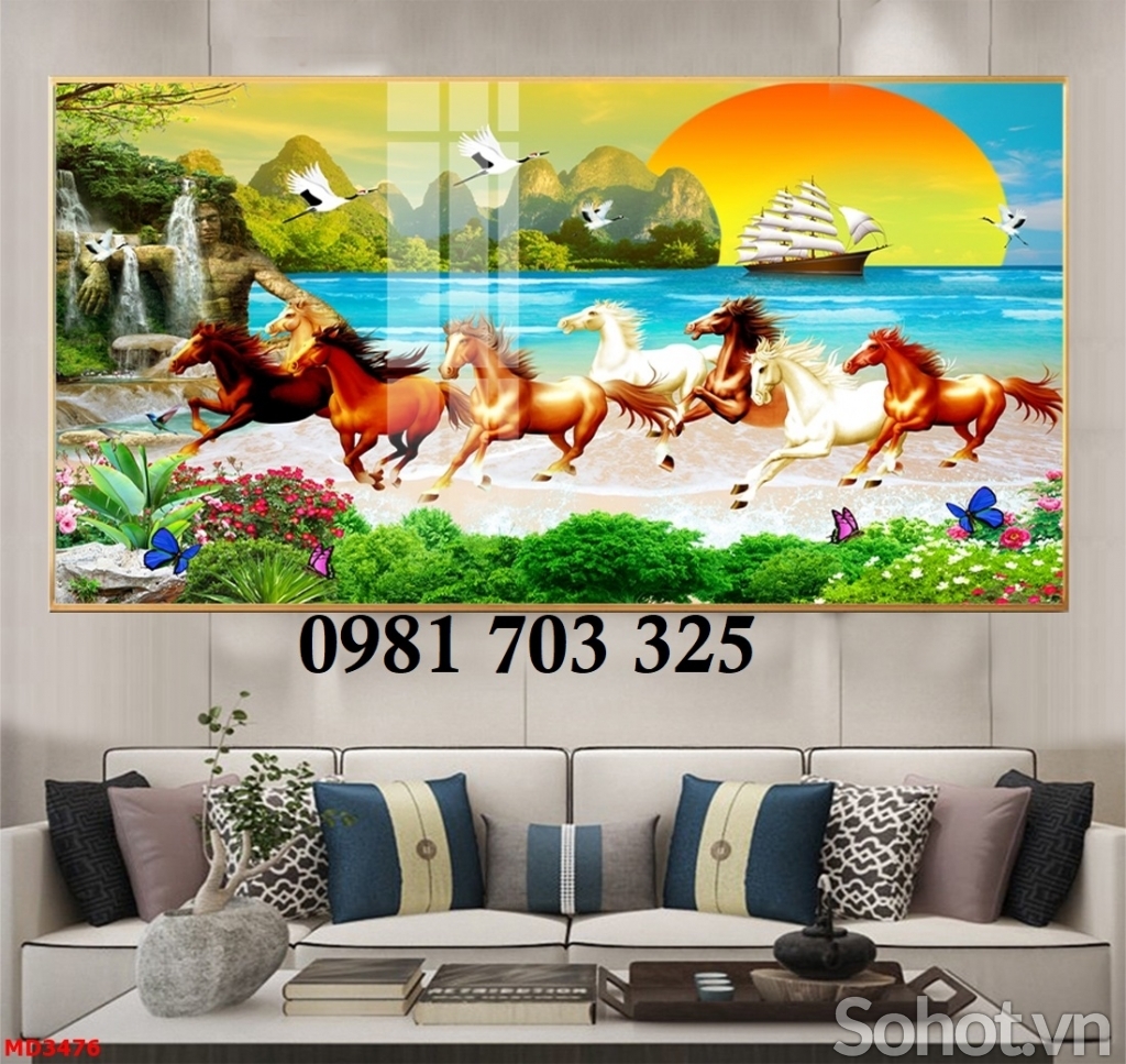 Tranh gạch bát mã