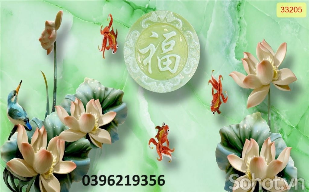 Tranh gạch men giả ngọc đẹp