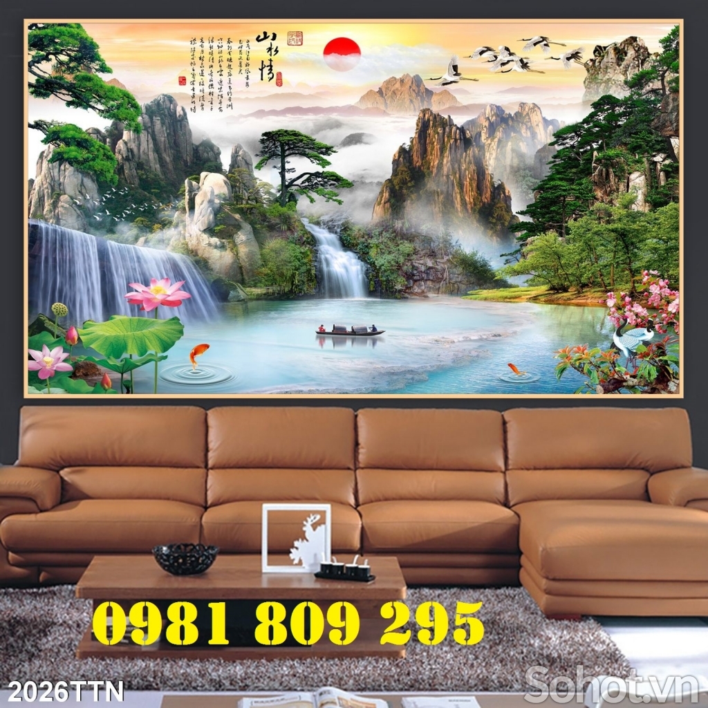 Gạch trang trí phong cảnh 3d