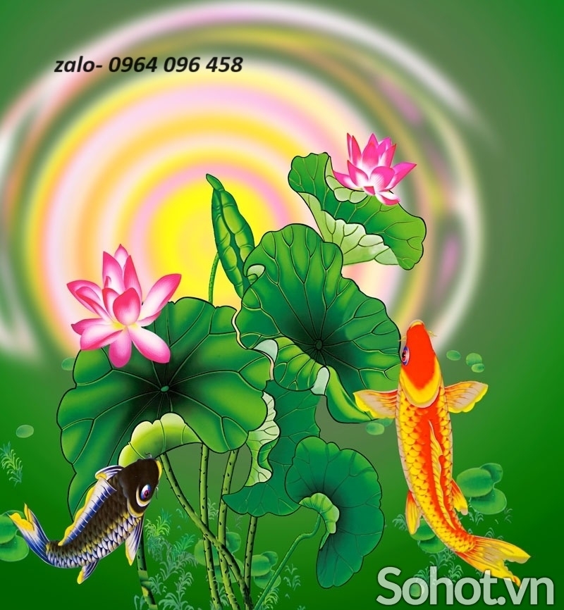 Gạch tranh ốp tường 3d phong thủy - TBCV4