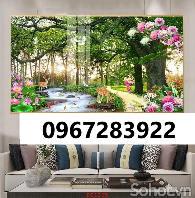 Tranh gạch trang trí đẹp phong cảnh