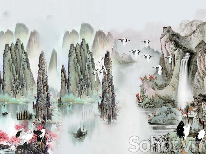 Tranh gạch- Tranh phong thuỷ