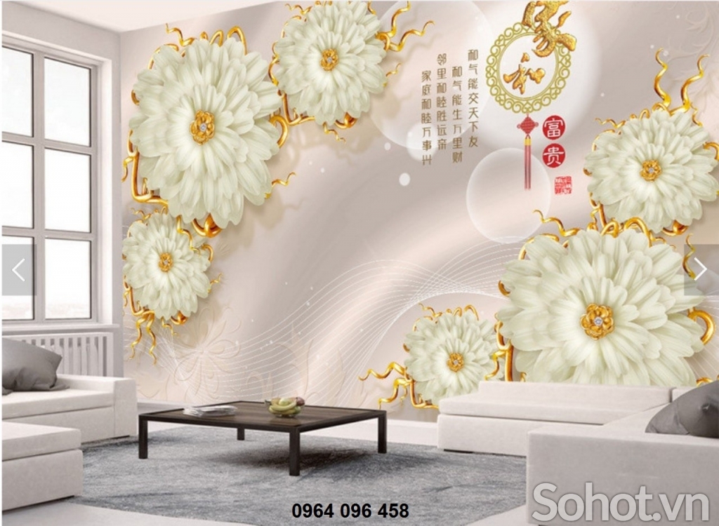 Tranh gạch 3d ốp tường sau ti vi - LMN82