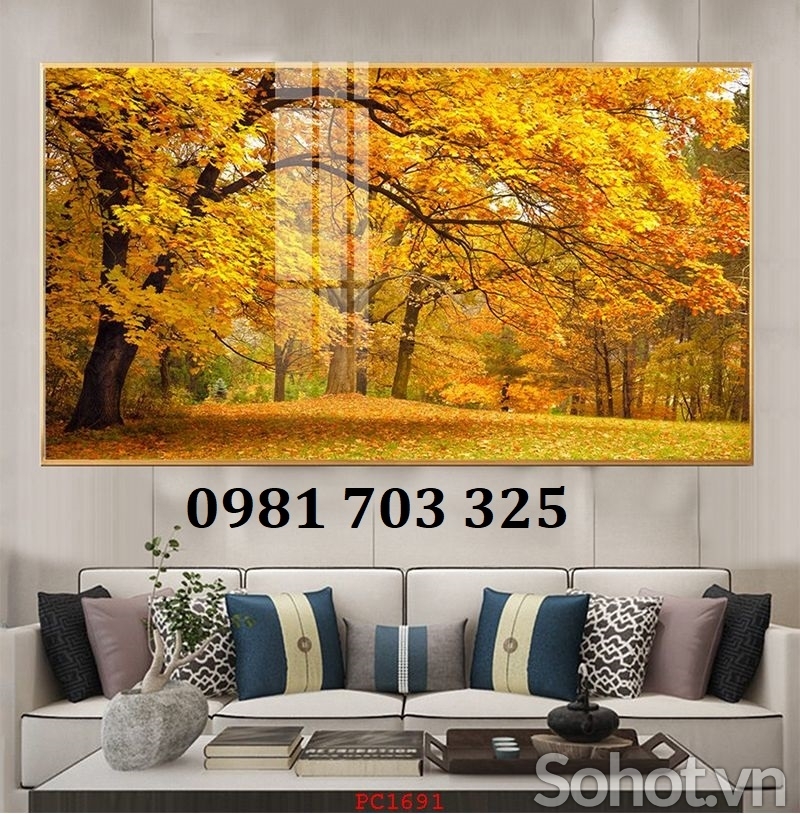Tranh gạch mùa thu đẹp