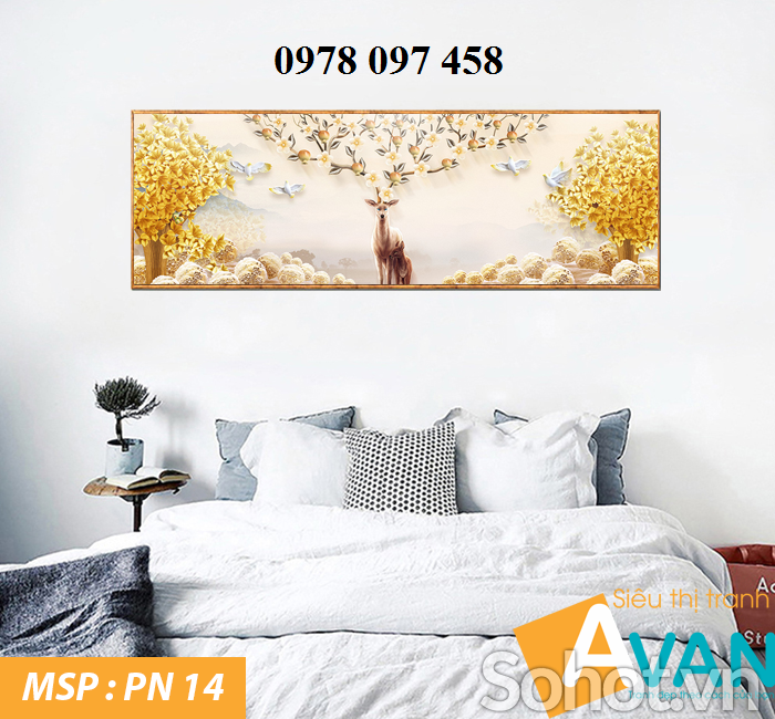 Tranh đẹp phòng ngủ - gạch tranh ốp tường