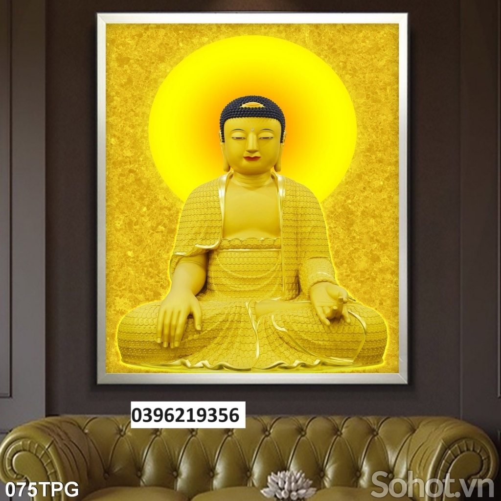 Tranh 3D hình Phật giáo trang trí