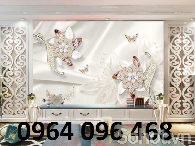 Mẫu tranh gạch 3d phòng khách đẹp - SAZZZ3