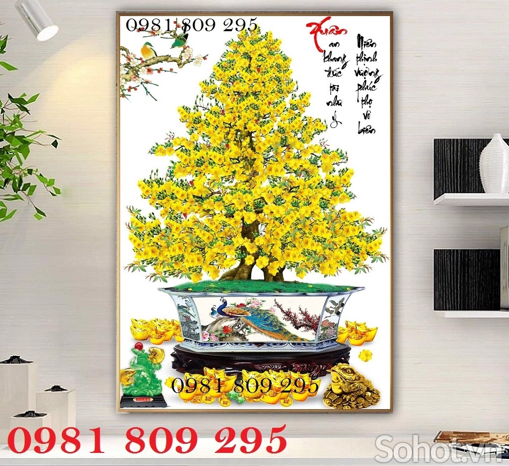 Gạch 3d hoa mai đẹp