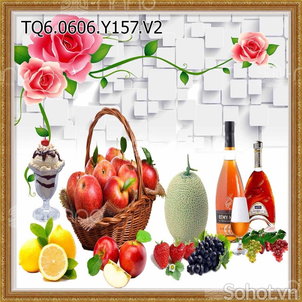 Tranh gạch ốp bếp 3d - BX