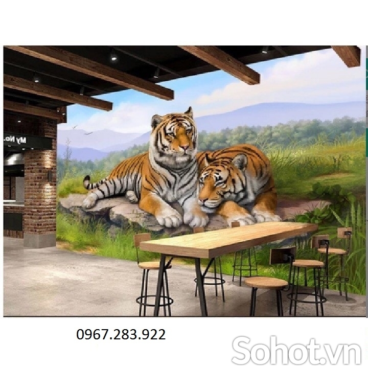 Gạch trang trí con hổ
