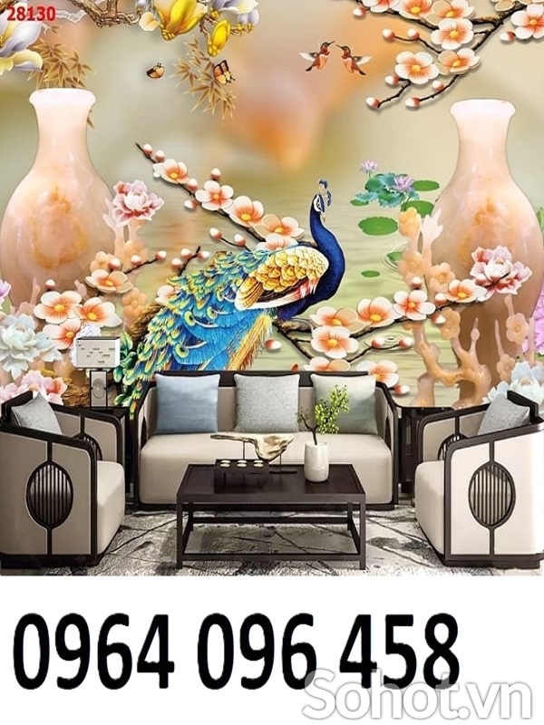 Tranh gạch 3d trang trí phòng khách - X5666