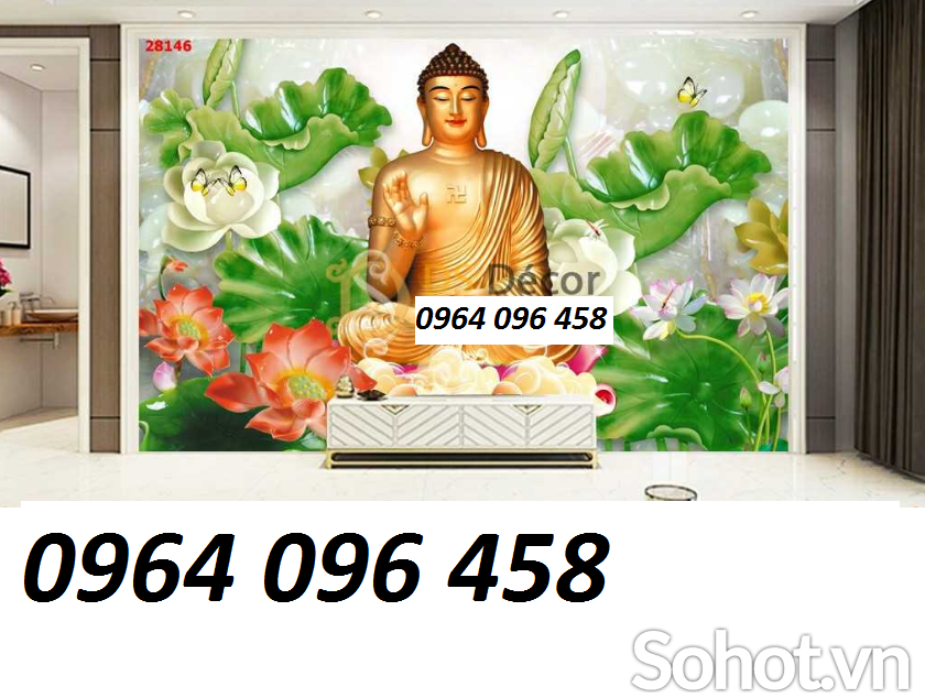 Tranh gạch 3d phật phòng thờ - MXV300
