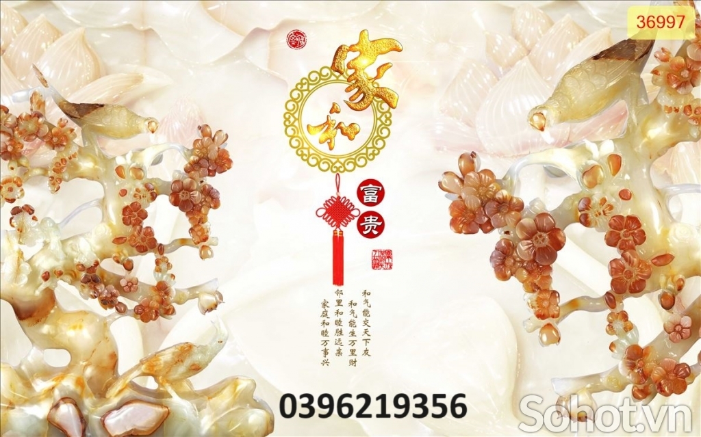 Tranh gạch giả ngọc trang trí