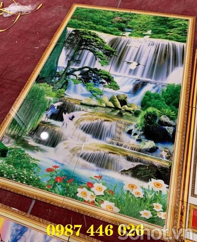 Gạch ốp tường, tranh gạch men 3d H9822