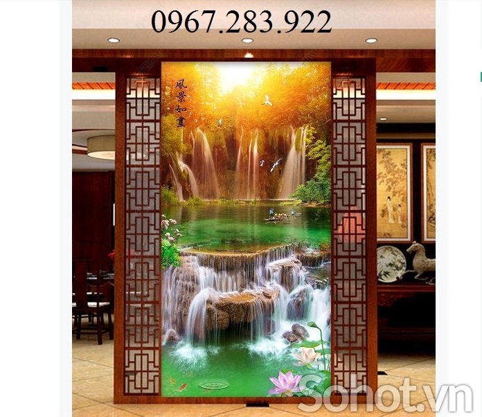 Tranh 3D- Tranh phong cảnh khổ dọc