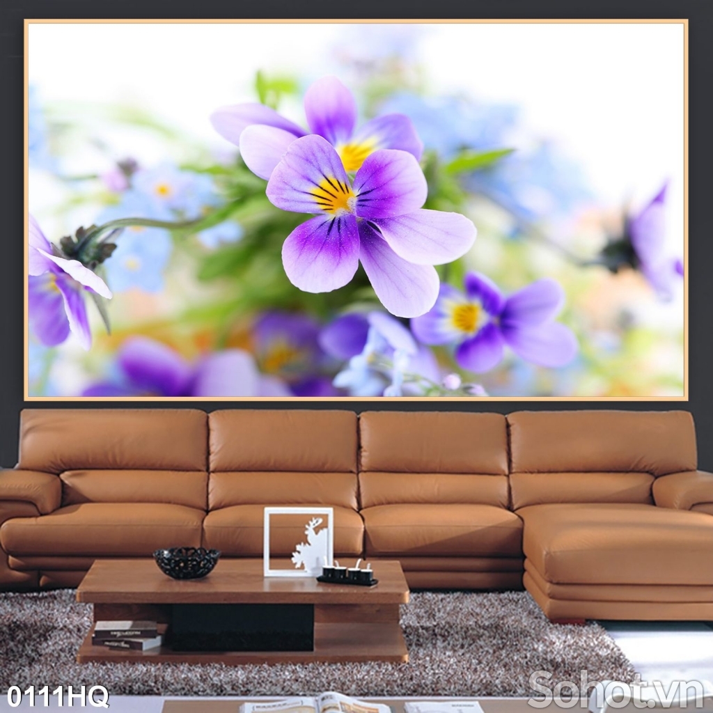 Tranh gạch hoa 3d trang trí tường
