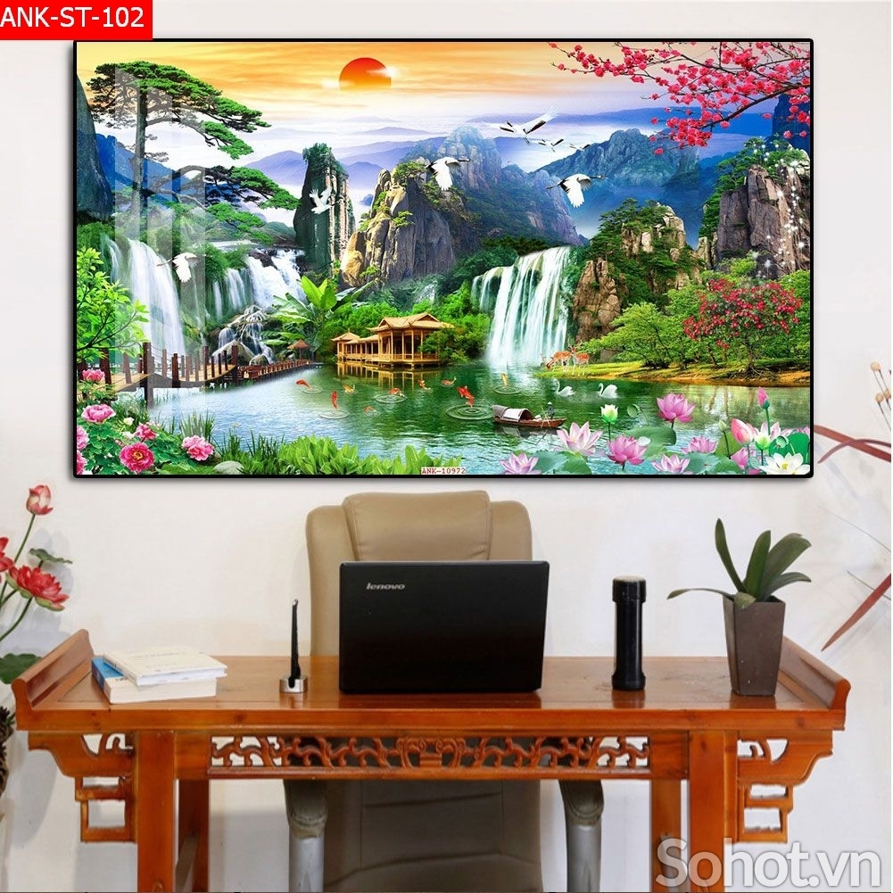 Tranh gạch 3d phong thủy hút tài lộc - CBV522