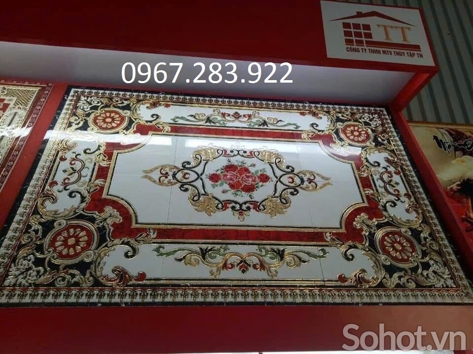 Thảm gạch đẹp ốp sang trọng 3D