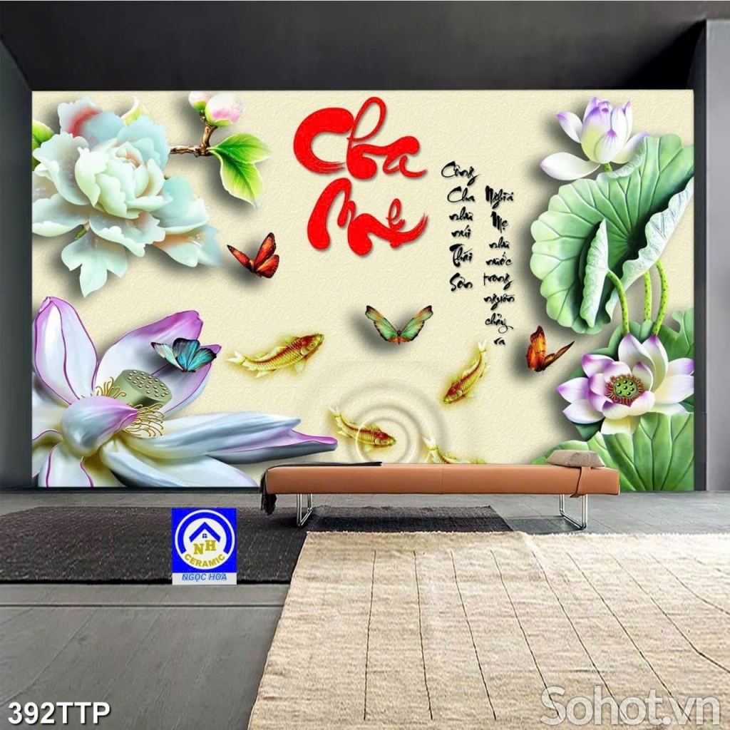 Tranh gạch 3d ốp nhà mồ - CNV75