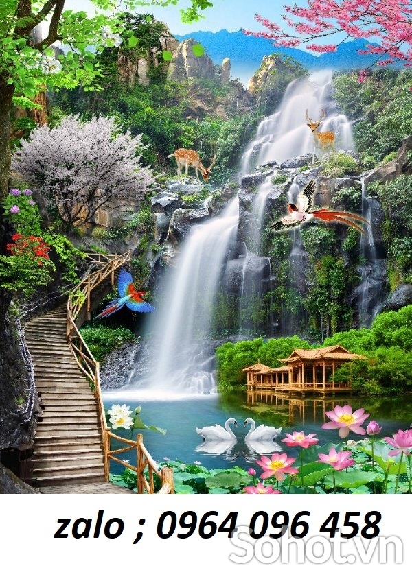 Tranh gạch 3d ốp tường hành lang - sảnh - GHKL90