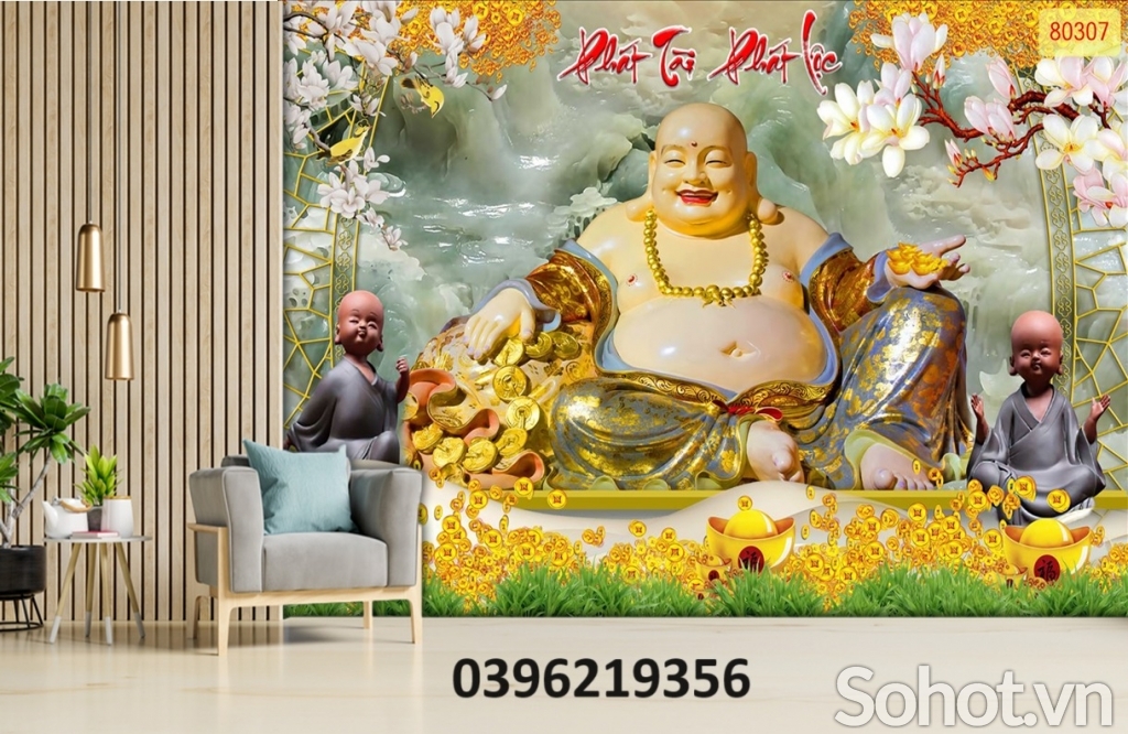 Tranh gạch kim tiền đẹp trang trí