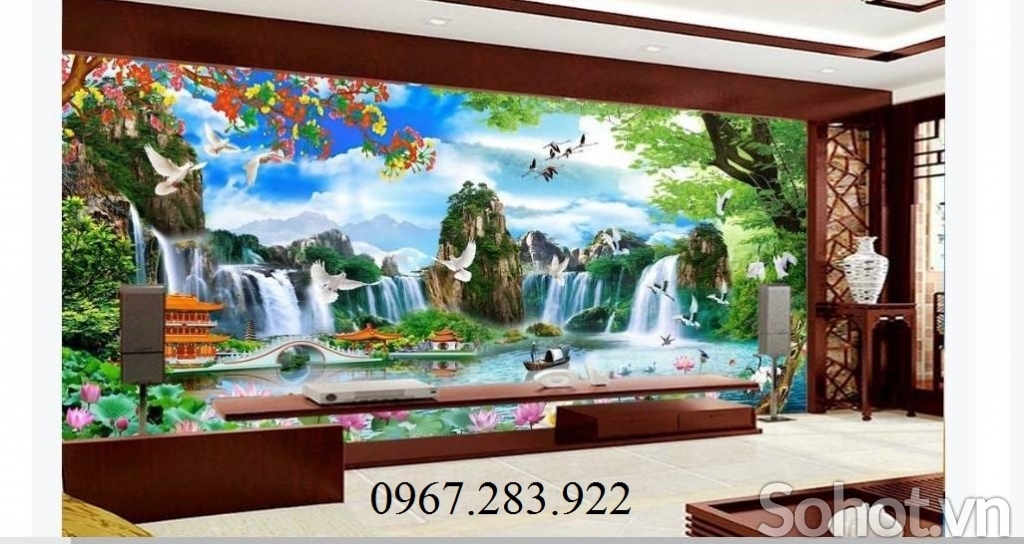 Tranh 3d gạch men phong cảnh đẹp