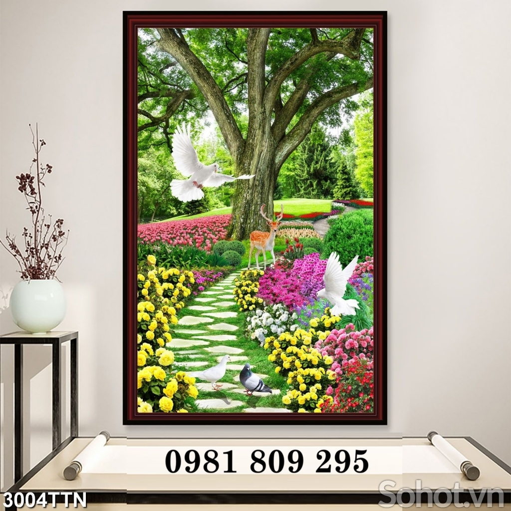 Tranh gạch khổ dọc , gạch trang trí cao cấp