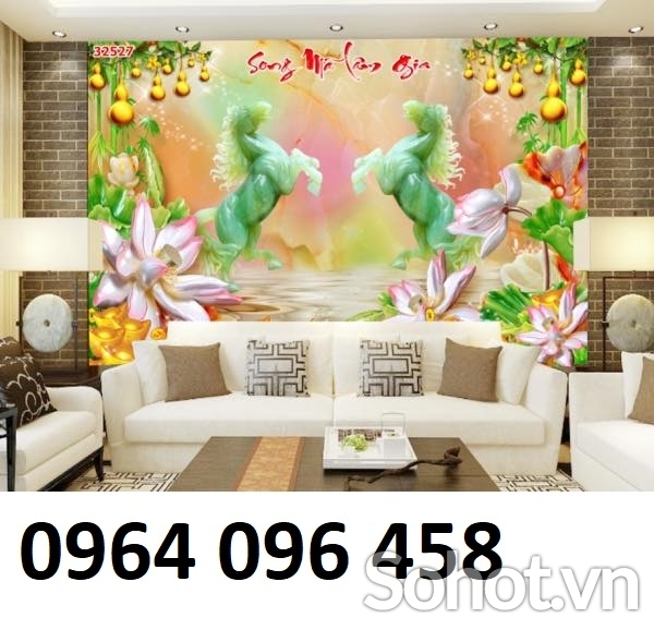 Tranh gạch 3d mã đảo thành công - BVC44
