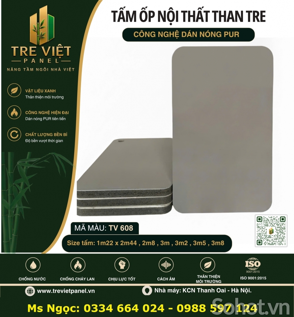 Tấm than tre ốp tường