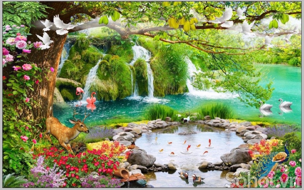 Gạch tranh- tranh trang trí phòng khách