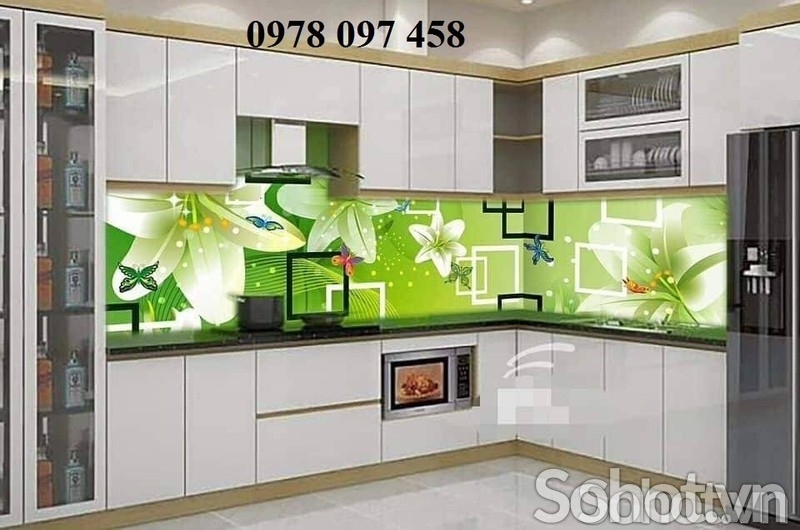 Gạch tranh 3D trang trí phòng ăn