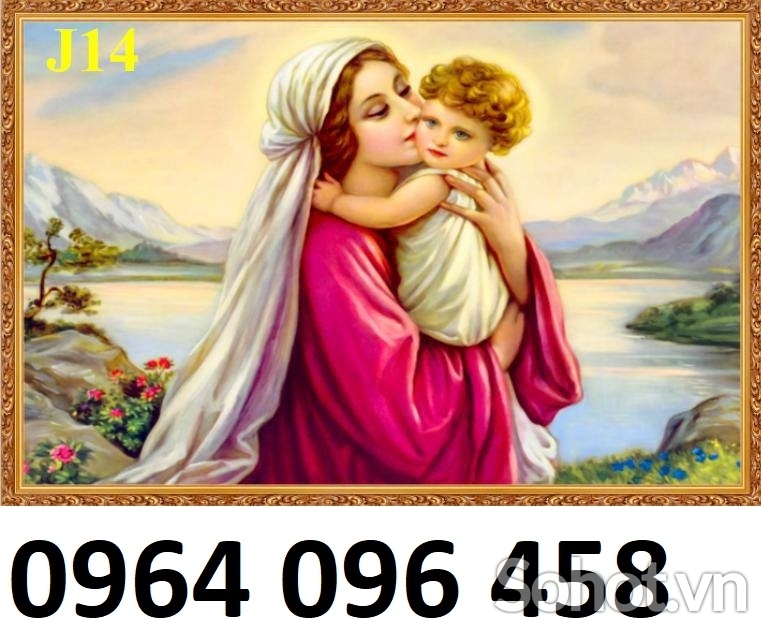 Tranh thiên chúa 3d - tranh gạch 3d thiên chúa - 864CV