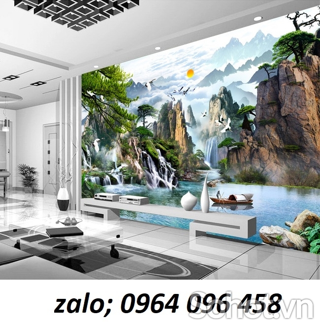 Tranh gạch 3d phong cảnh đồng quê - MNB65