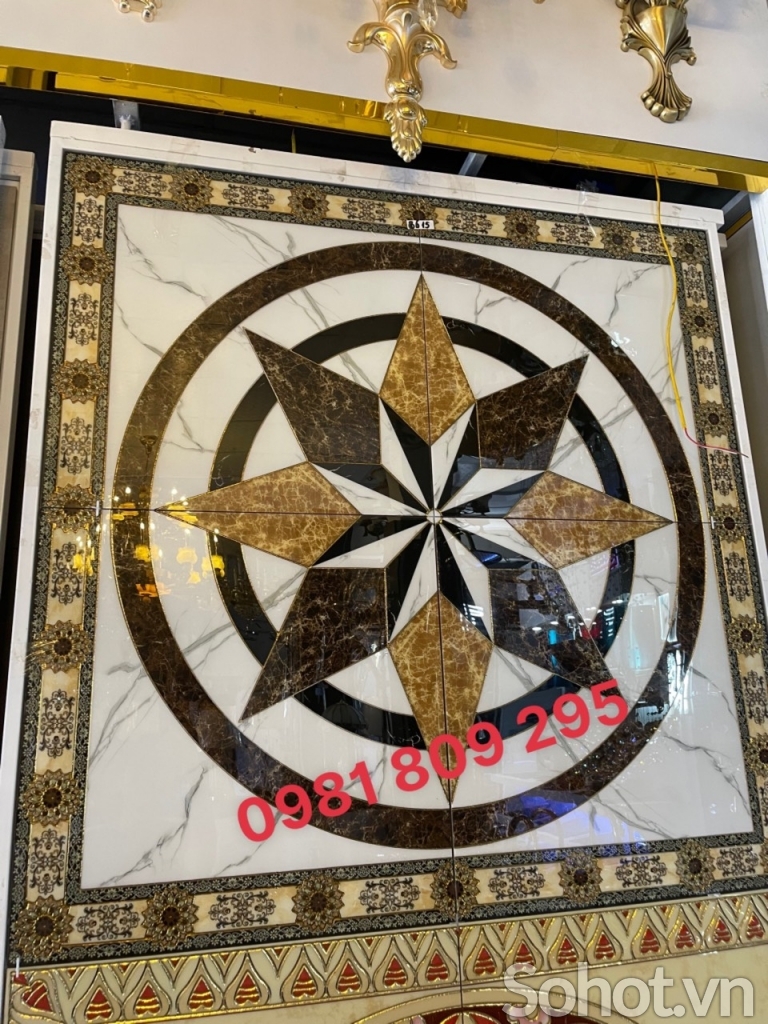 Thảm gạch hoa văn vuông đẹp HN8332