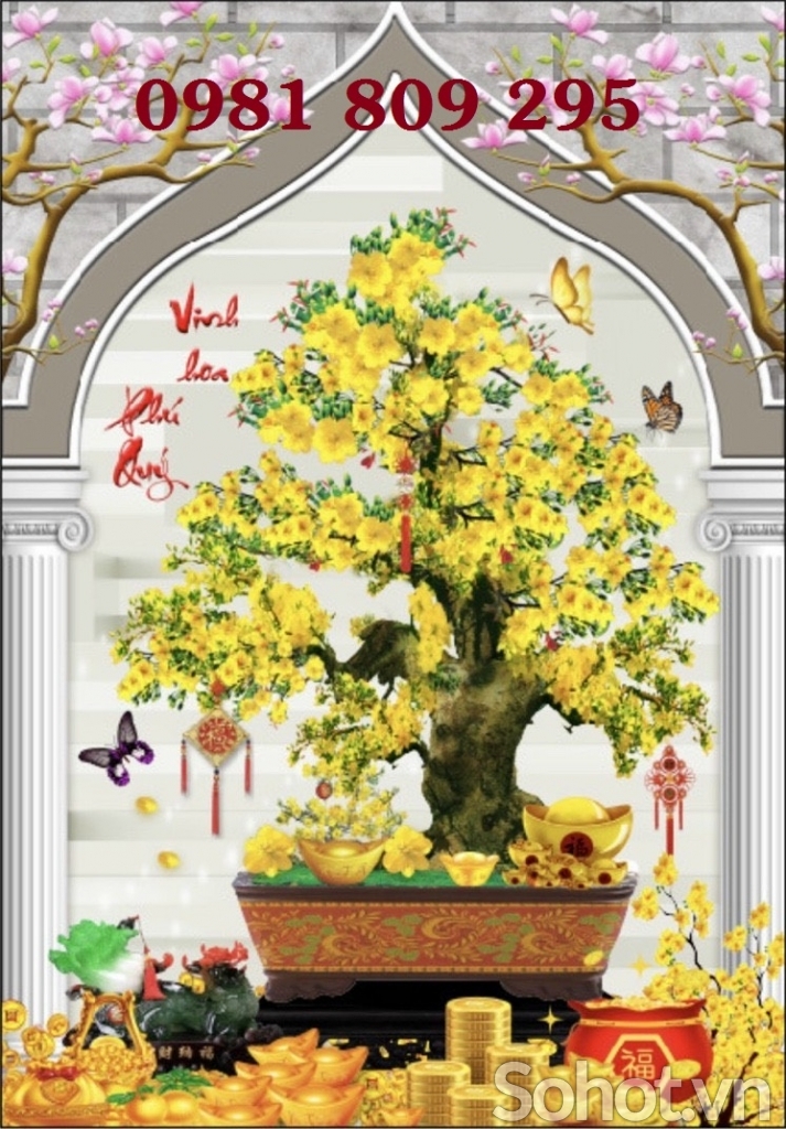 Gạch hoa mai 3d cao cấp H094