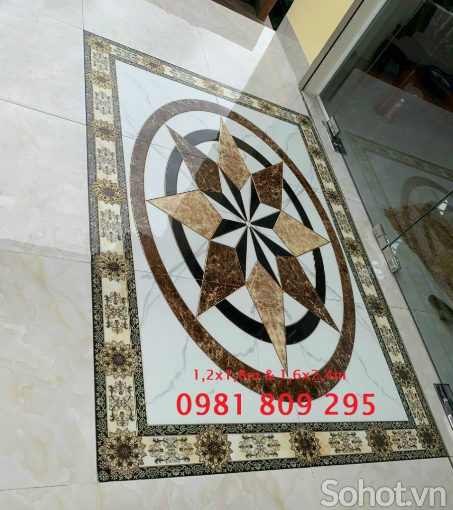Gạch thảm trang trí cho phòng khách