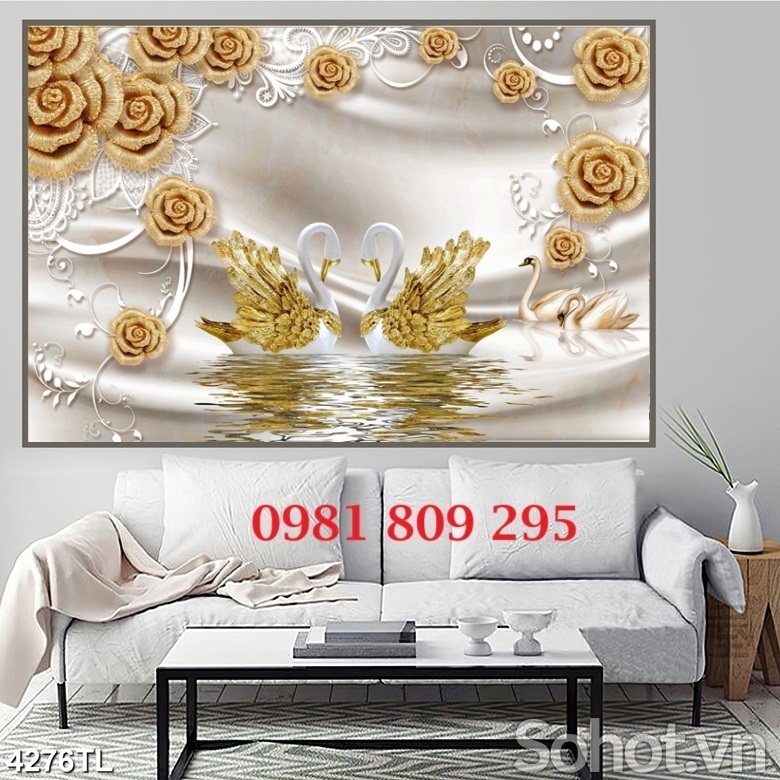 Gạch tranh ốp tường đẹp HN838