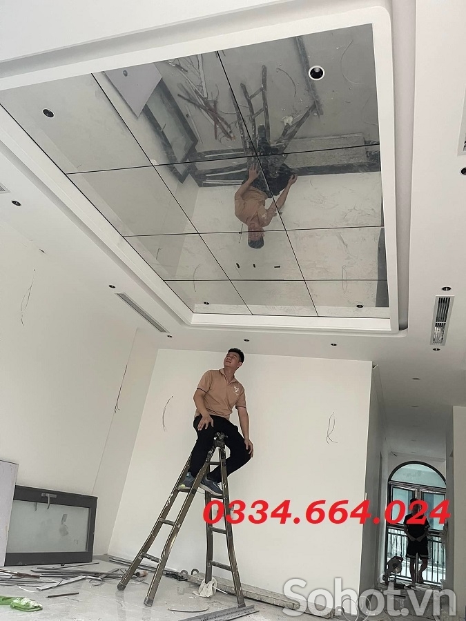Tấm ốp tường sợi than tre phong cách hàn quốc