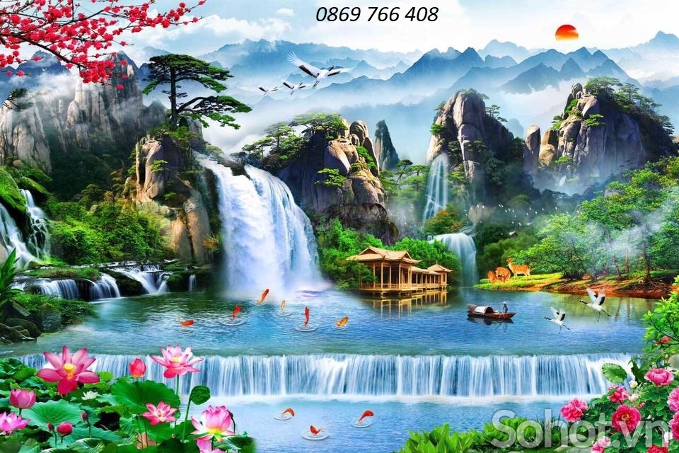 Tranh gạch 3d - tranh phong cảnh