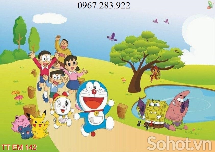 Gạch ốp tường 3D hoạt hình